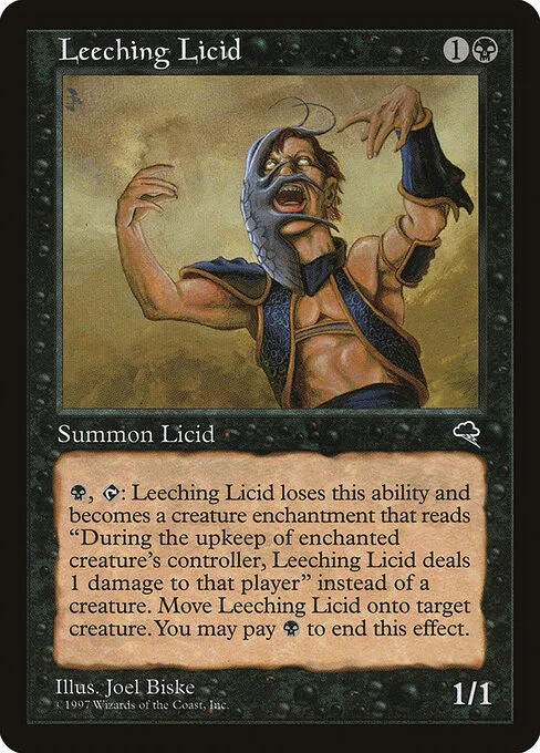 Leeching Licid, carta Magic di tipo Creature — Licid illustrata da Joel Biske