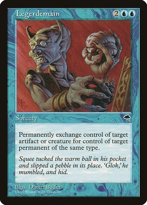 Legerdemain, carta Magic di tipo Sorcery illustrata da Daren Bader