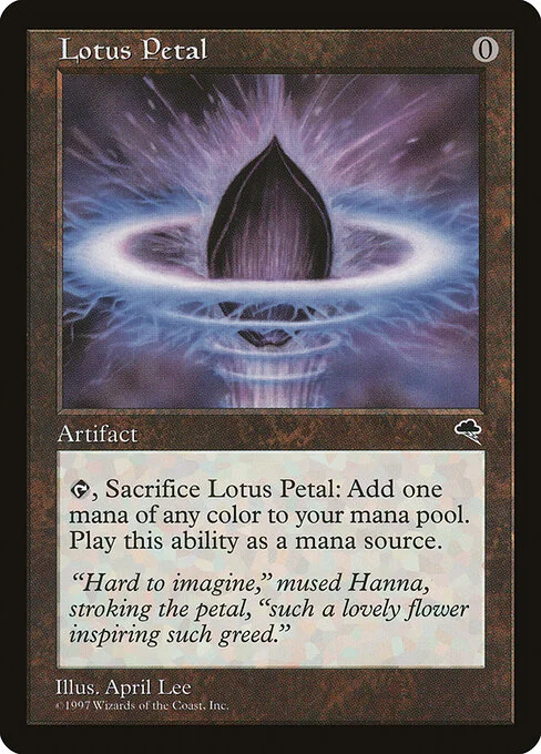 Lotus Petal, carta Magic di tipo Artifact illustrata da April Lee