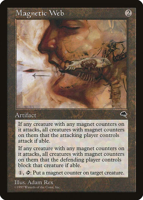 Magnetic Web, carta Magic di tipo Artifact illustrata da Adam Rex