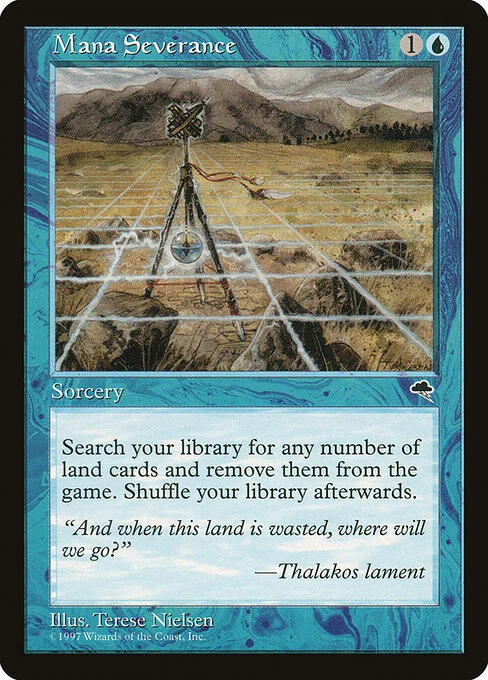 Mana Severance, carta Magic di tipo Sorcery illustrata da Terese Nielsen