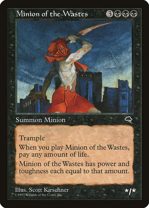 Minion of the Wastes, carta Magic di tipo Creature — Minion illustrata da Scott Kirschner