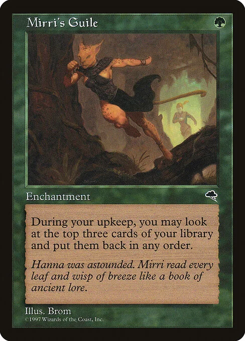 Mirri's Guile, carta Magic di tipo Enchantment illustrata da Brom