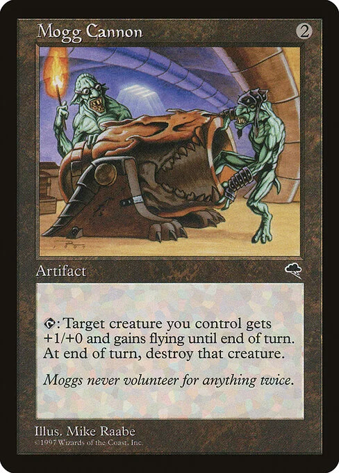 Mogg Cannon, carta Magic di tipo Artifact illustrata da Mike Raabe