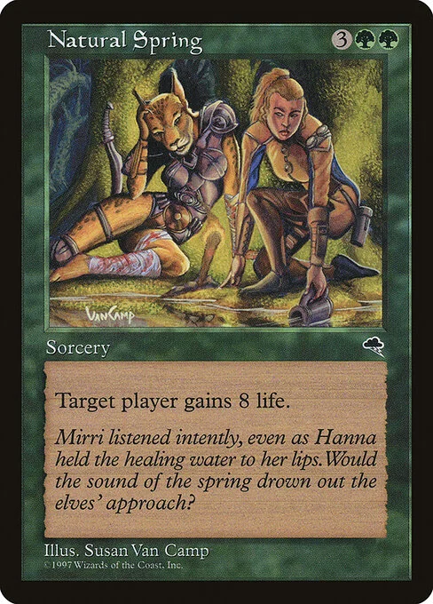 Natural Spring, carta Magic di tipo Sorcery illustrata da Susan Van Camp