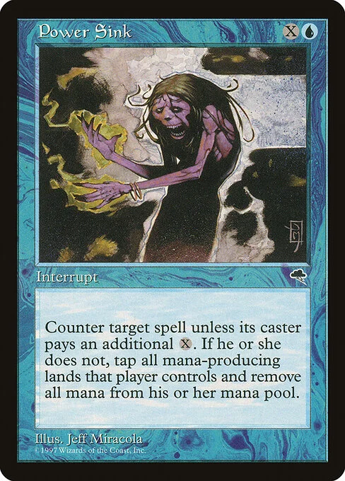 Power Sink, carta Magic di tipo Instant illustrata da Jeff Miracola