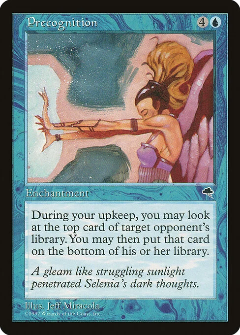 Precognition, carta Magic di tipo Enchantment illustrata da Jeff Miracola