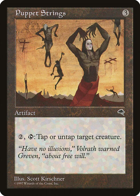 Puppet Strings, carta Magic di tipo Artifact illustrata da Scott Kirschner