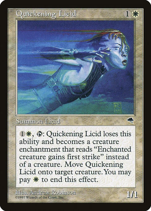 Quickening Licid, carta Magic di tipo Creature — Licid illustrata da Andrew Robinson