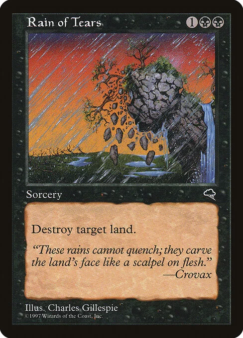 Rain of Tears, carta Magic di tipo Sorcery illustrata da Charles Gillespie