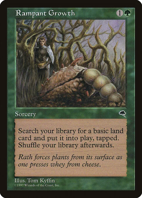 Rampant Growth, carta Magic di tipo Sorcery illustrata da Tom Kyffin