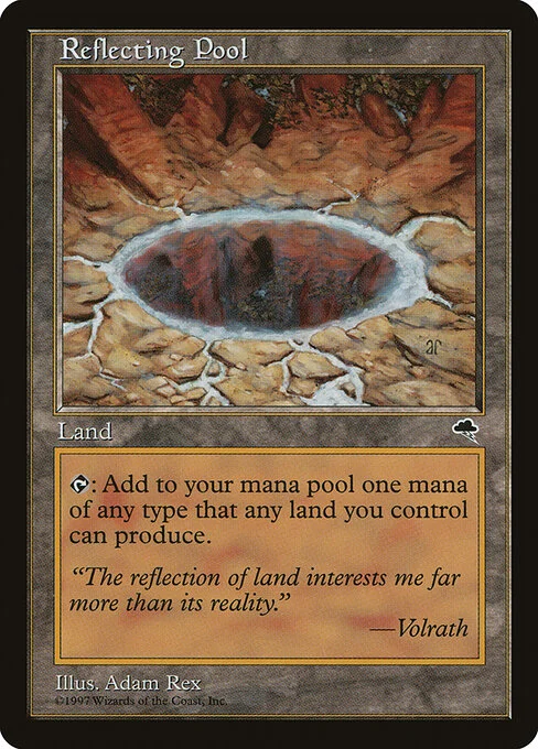 Reflecting Pool, carta Magic di tipo Land illustrata da Adam Rex