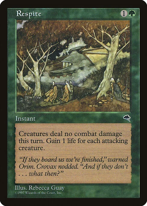 Respite, carta Magic di tipo Instant illustrata da Rebecca Guay