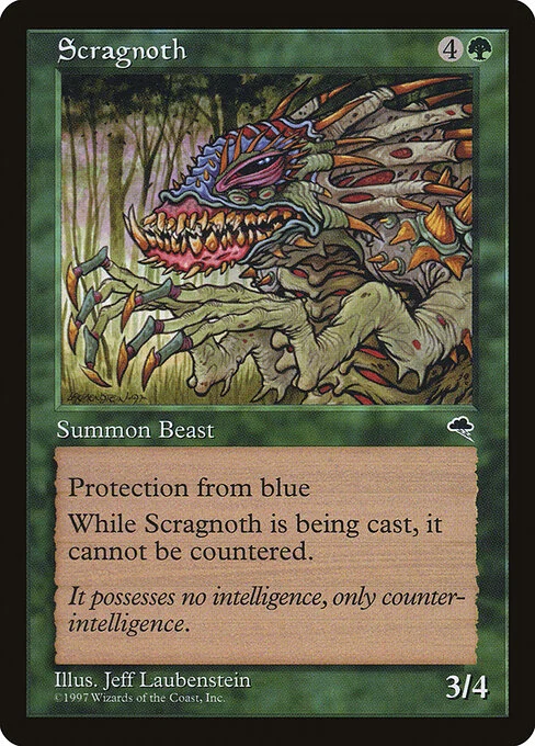 Scragnoth, carta Magic di tipo Creature — Beast illustrata da Jeff Laubenstein
