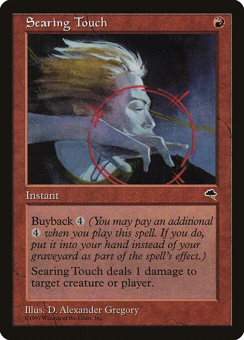 Searing Touch, carta Magic di tipo Instant illustrata da D. Alexander Gregory