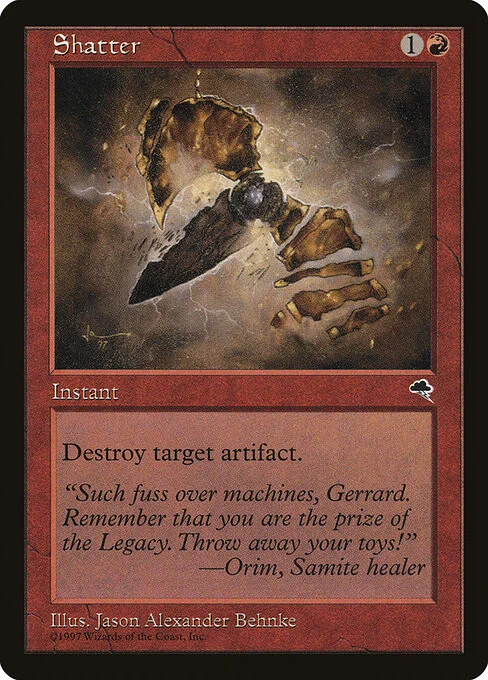 Shatter, carta Magic di tipo Instant illustrata da Jason Alexander Behnke