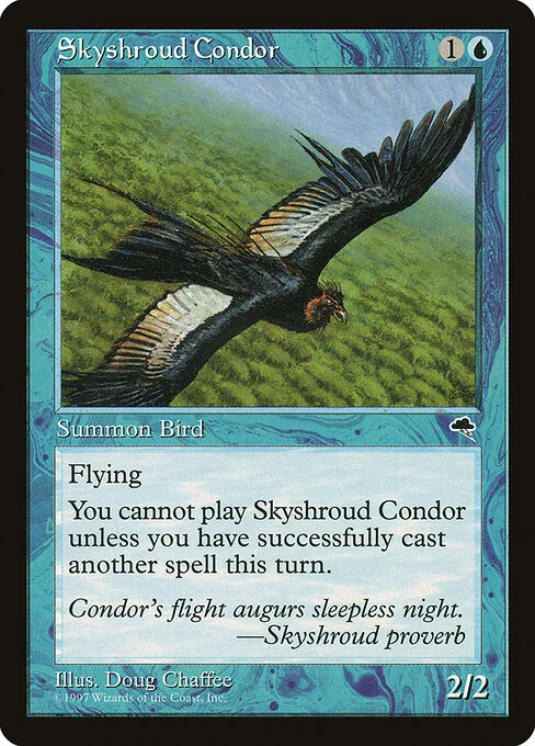 Skyshroud Condor, carta Magic di tipo Creature — Bird illustrata da Doug Chaffee