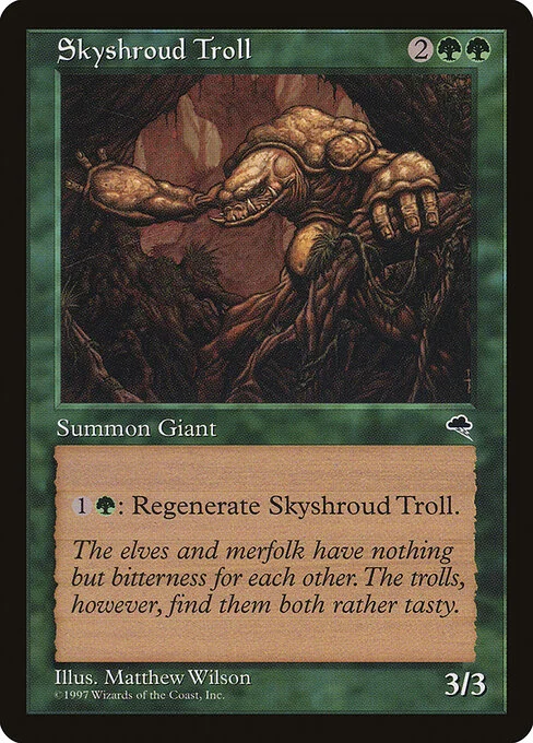 Skyshroud Troll, carta Magic di tipo Creature — Troll Giant illustrata da Matthew D. Wilson