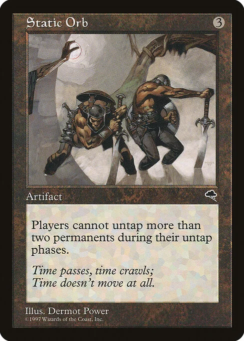 Static Orb, carta Magic di tipo Artifact illustrata da Dermot Power