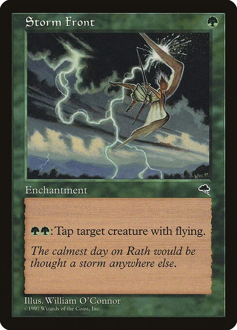 Storm Front, carta Magic di tipo Enchantment illustrata da William O'Connor