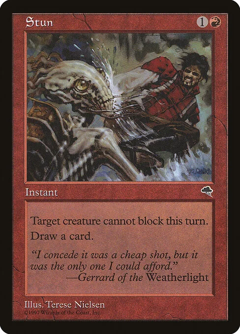 Stun, carta Magic di tipo Instant illustrata da Terese Nielsen