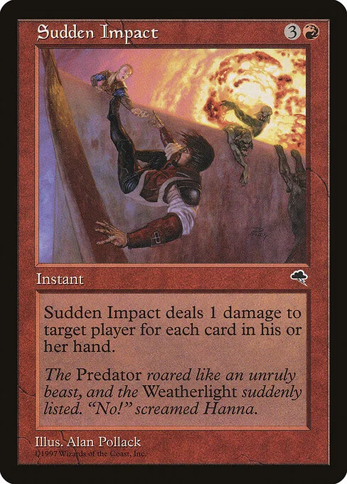 Sudden Impact, carta Magic di tipo Instant illustrata da Alan Pollack