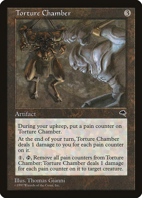 Torture Chamber, carta Magic di tipo Artifact illustrata da Thomas Gianni