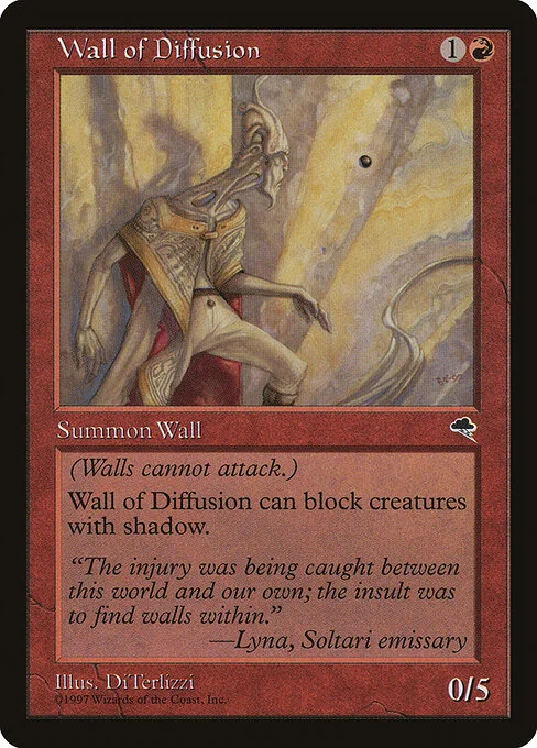 Wall of Diffusion, carta Magic di tipo Creature — Wall illustrata da DiTerlizzi