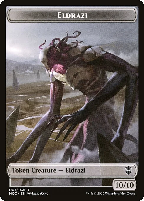 Eldrazi, carta Magic di tipo Token Creature — Eldrazi illustrata da Jack Wang