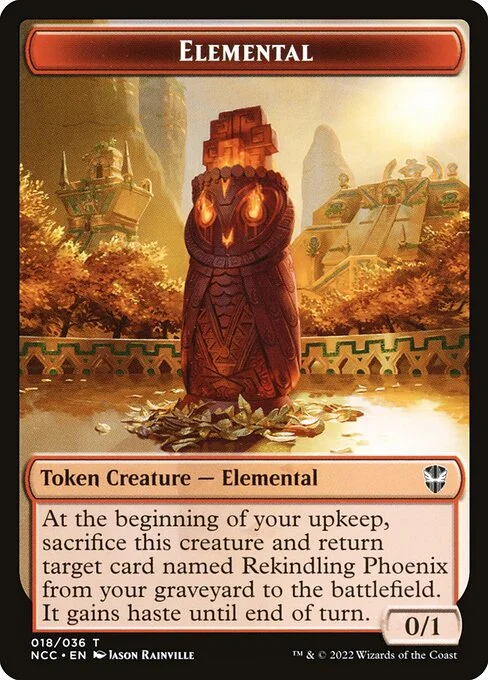 Elemental, carta Magic di tipo Token Creature — Elemental illustrata da Jason Rainville
