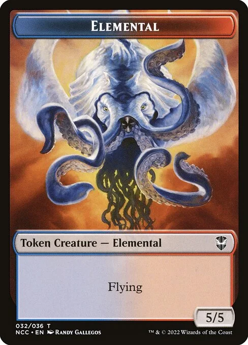 Elemental, carta Magic di tipo Token Creature — Elemental illustrata da Randy Gallegos