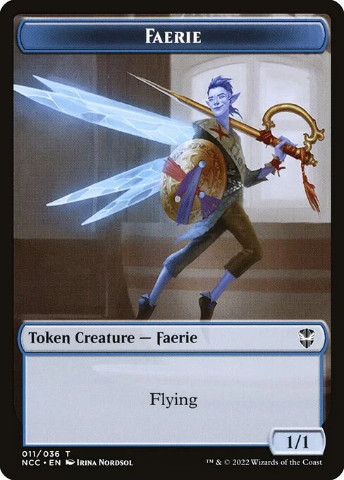 Faerie, carta Magic di tipo Token Creature — Faerie illustrata da Irina Nordsol