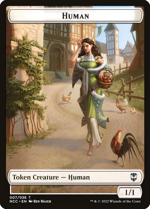 Human, carta Magic di tipo Token Creature — Human illustrata da Ben Maier
