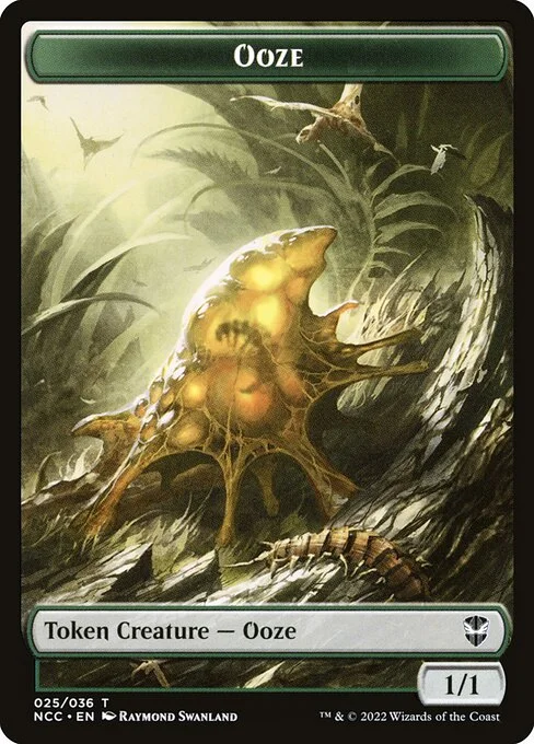 Ooze, carta Magic di tipo Token Creature — Ooze illustrata da Raymond Swanland