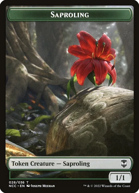 Saproling, carta Magic di tipo Token Creature — Saproling illustrata da Joseph Meehan