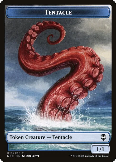 Tentacle, carta Magic di tipo Token Creature — Tentacle illustrata da Dan Murayama Scott