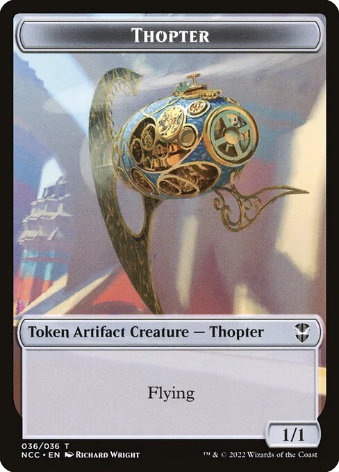 Thopter, carta Magic di tipo Token Artifact Creature — Thopter illustrata da Richard Wright