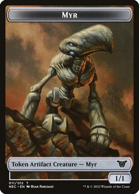 Myr, carta Magic di tipo Token Artifact Creature — Myr illustrata da Ryan Pancoast