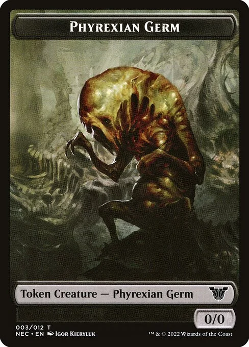 Phyrexian Germ, carta Magic di tipo Token Creature — Phyrexian Germ illustrata da Igor Kieryluk