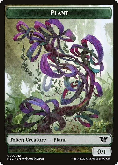 Plant, carta Magic di tipo Token Creature — Plant illustrata da Jakub Kasper