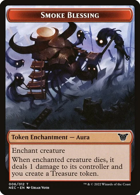 Smoke Blessing, carta Magic di tipo Token Enchantment — Aura illustrata da Uriah Voth