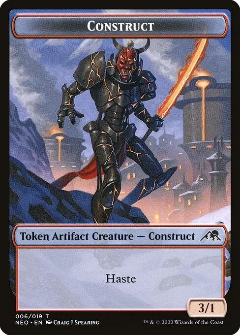 Construct, carta Magic di tipo Token Artifact Creature — Construct illustrata da Craig J Spearing