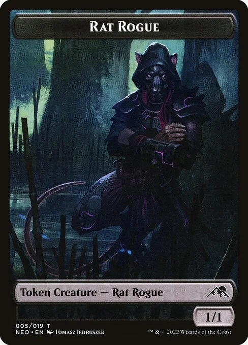 Rat Rogue, carta Magic di tipo Token Creature — Rat Rogue illustrata da Tomasz Jedruszek