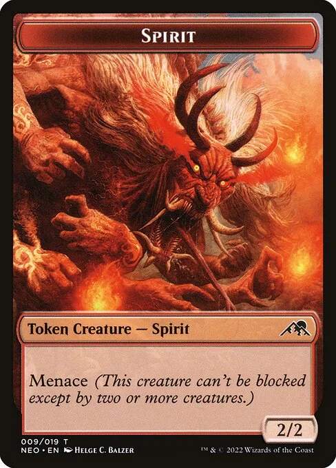 Spirit, carta Magic di tipo Token Creature — Spirit illustrata da Helge C. Balzer