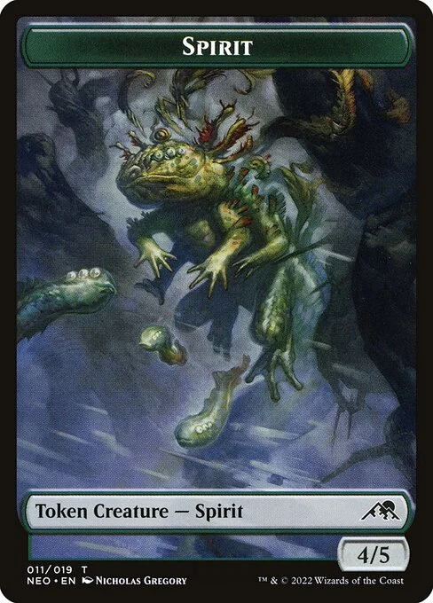 Spirit, carta Magic di tipo Token Creature — Spirit illustrata da Nicholas Gregory