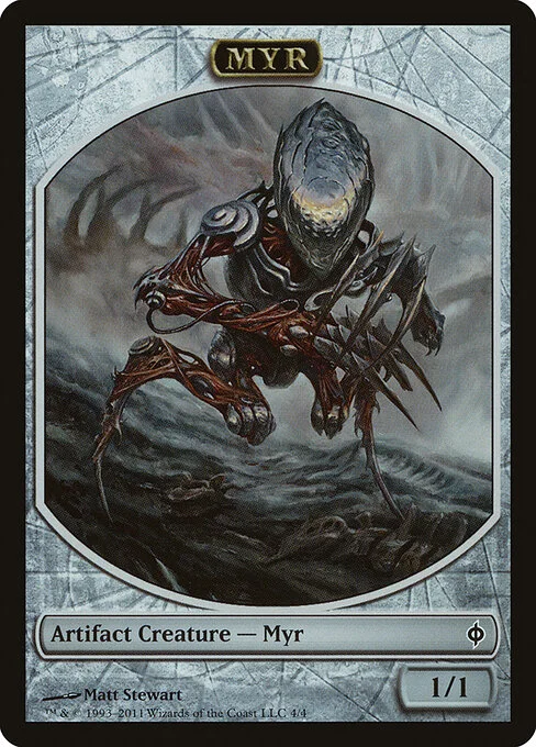 Myr, carta Magic di tipo Token Artifact Creature — Myr illustrata da Matt Stewart