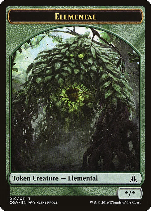 Elemental, carta Magic di tipo Token Creature — Elemental illustrata da Vincent Proce