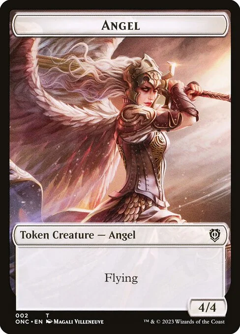 Angel, carta Magic di tipo Token Creature — Angel illustrata da Magali Villeneuve