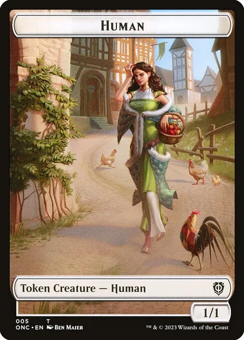 Human, carta Magic di tipo Token Creature — Human illustrata da Ben Maier