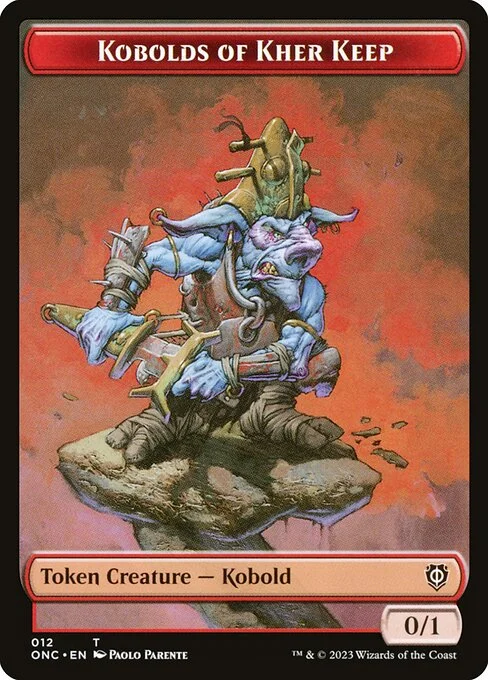 Kobolds of Kher Keep, carta Magic di tipo Token Creature — Kobold illustrata da Paolo Parente